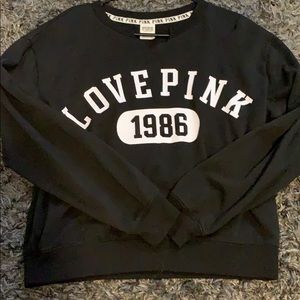 pink crew neck